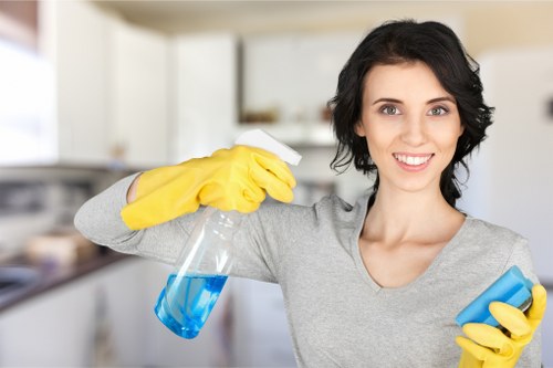 Local cleaning team servicing communal areas in Westkensington