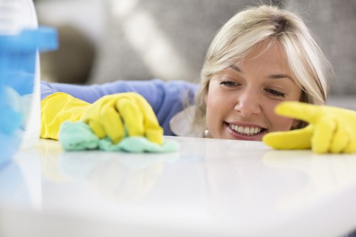 Thorough final clean in a Westkensington apartment before landlord inspection