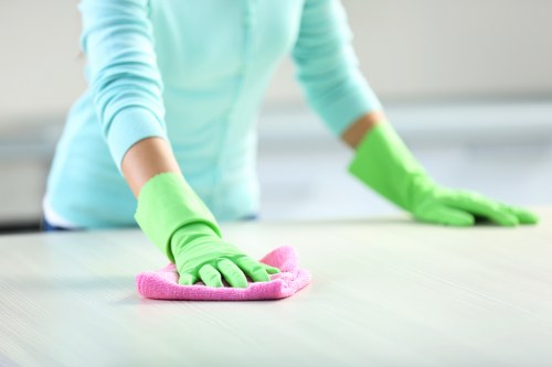 Team member assessing a cleaning service complaint carefully