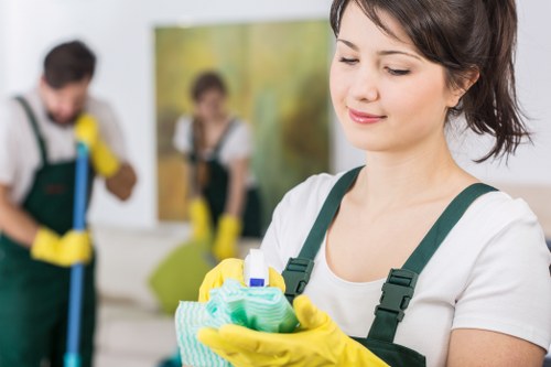 Cleaning team preparing an empty Westkensington property for new occupants
