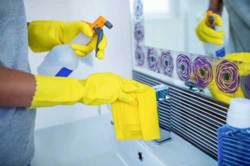 Deep cleaning work in a Westkensington apartment building